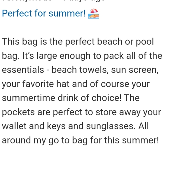 Thirtieth sense beachcomber tote bag, nwt - Picture 3 of 5